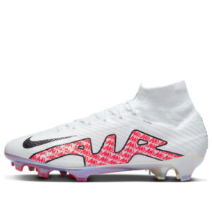 Nike Zoom Mercurial Superfly 9 Elite FG White Bright Crimson DJ4977-101