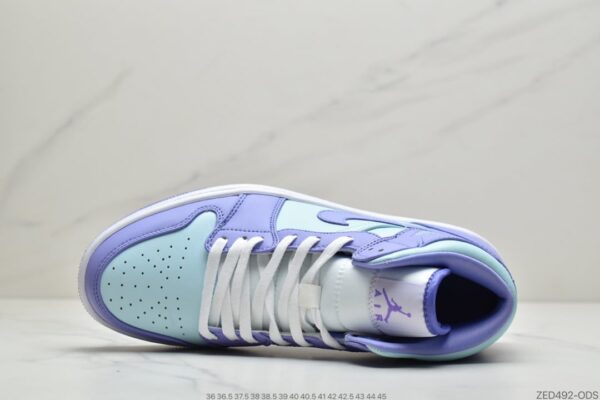 Air Jordan 1 Mid GS 'Purple Pulse' 554725-500 - Image 3