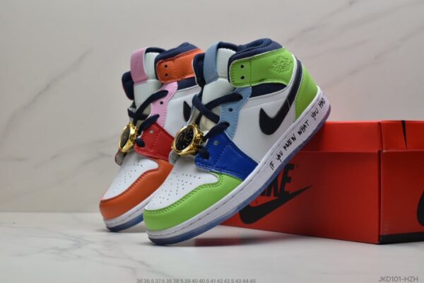 Melody Ehsani x Wmns Air Jordan 1 Mid 'Fearless' CQ7629-100 - Image 9