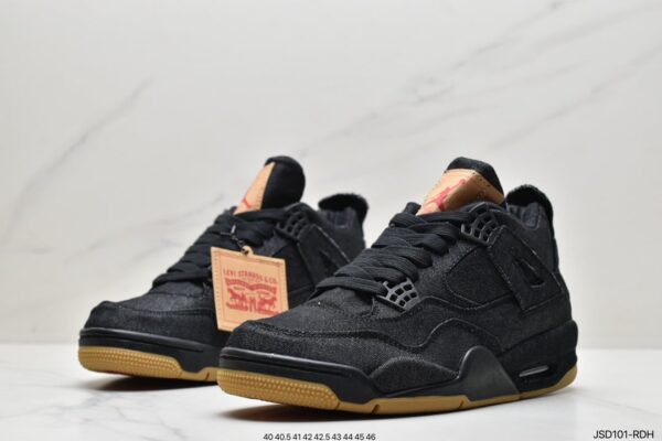 Air Jordan 4 Retro Levis NRG Black Levis - Image 6