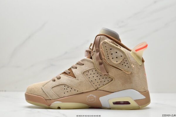 Travis Scott x Air Jordan 6 Retro 'British Khaki' DH0690-200 - Image 10
