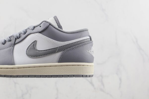 Air Jordan 1 Low Stealth Grey White Sail 553558-053 - Image 8