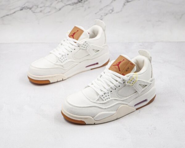Levi's x Air Jordan 4 Retro White Denim - Image 8