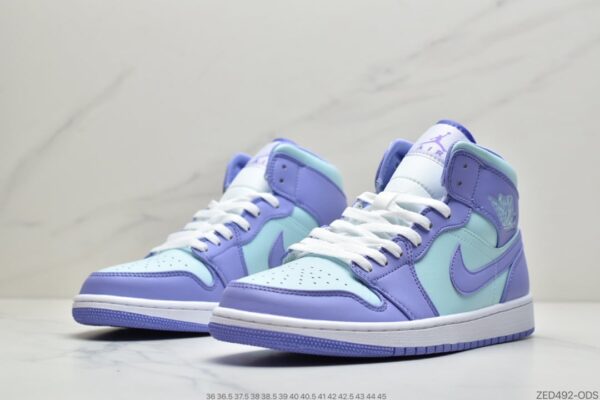 Air Jordan 1 Mid GS 'Purple Pulse' 554725-500 - Image 5