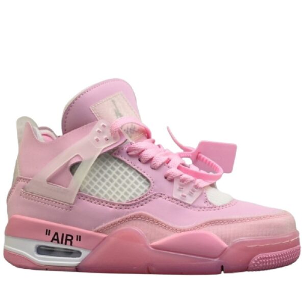 Customized Off-White x Air Jordan 4 Pink
