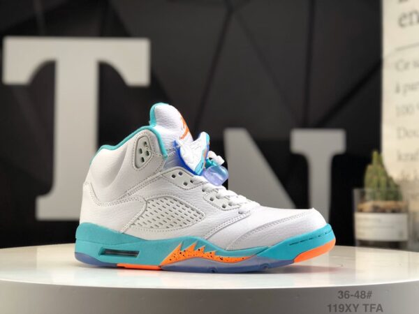 Air Jordan 5 Retro GS 'Light Aqua' 440892-100 - Image 2