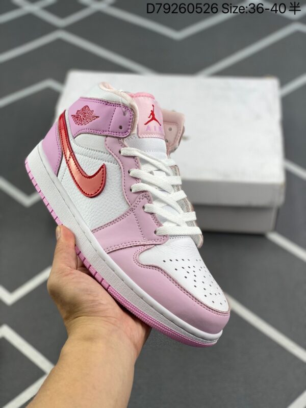 Wmns Air Jordan 1 Mid 'Valentine's Day' DR0174-500 - Image 2