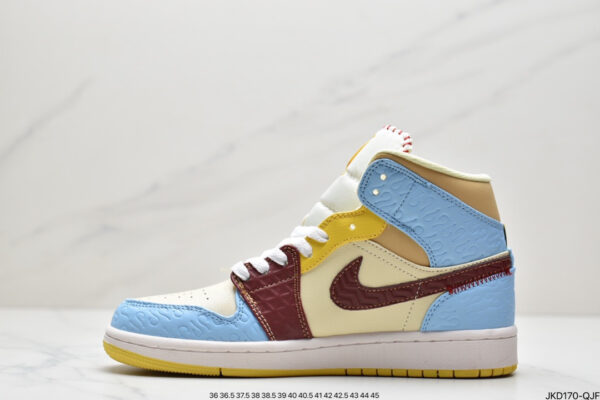 Maison Chateau Rouge x Air Jordan 1 Mid SE 'Fearless' CU2803-200 - Image 4