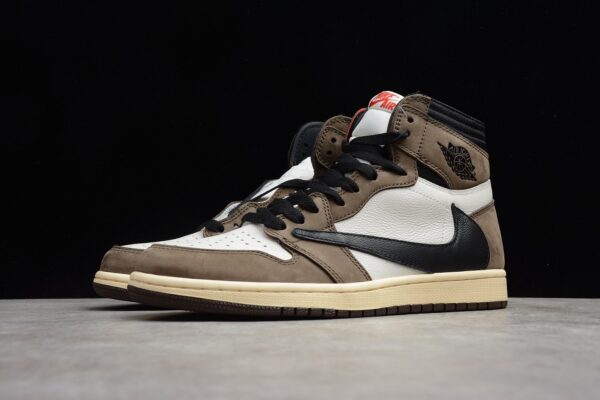 Travis Scott x Air Jordan 1 Retro High OG 'Mocha' CD4487-100 - Image 4