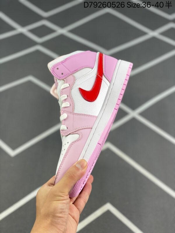 Wmns Air Jordan 1 Mid 'Valentine's Day' DR0174-500 - Image 4