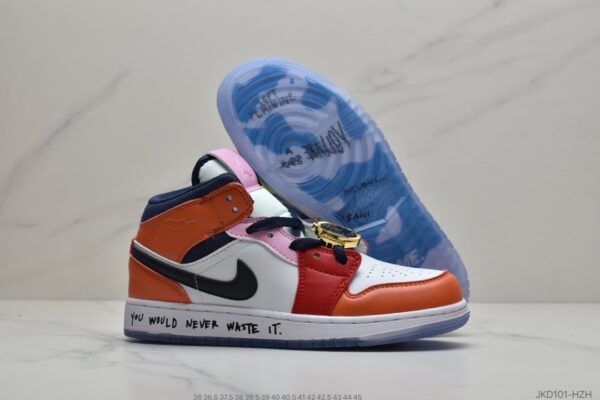 Melody Ehsani x Wmns Air Jordan 1 Mid 'Fearless' CQ7629-100 - Image 6