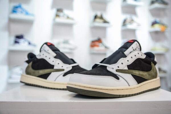 WMNS Travis Scott x Air Jordan 1 Low OG Olive DZ4137-106 (Women's) - Image 6