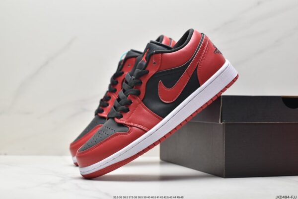 Air Jordan 1 Low 'Reverse Bred' 553558-606 - Image 8