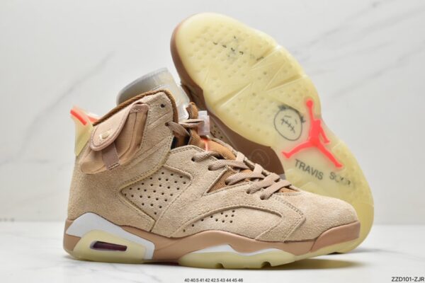 Travis Scott x Air Jordan 6 Retro 'British Khaki' DH0690-200 - Image 9