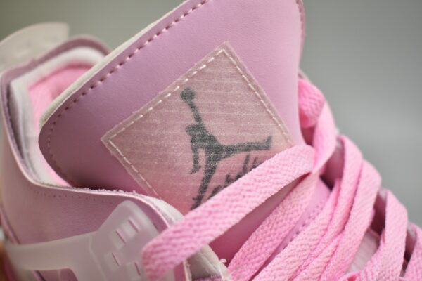Customized Off-White x Air Jordan 4 Pink - Image 9