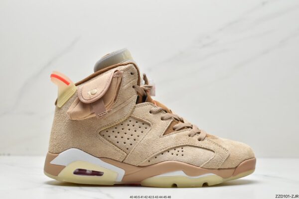 Travis Scott x Air Jordan 6 Retro 'British Khaki' DH0690-200 - Image 11