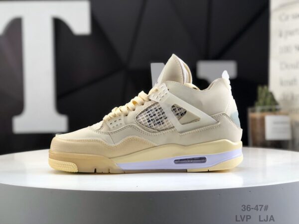 Off-White x Wmns Air Jordan 4 SP 'Sail' CV9388-100 - Image 10
